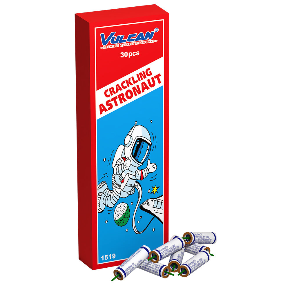 VULCAN 30 PCS CRACKLING ASTRONAUT RED BOX