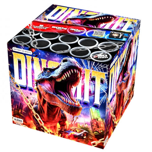 DINOMIT - 25 SHOT - KLASEK PYROTECHNICS - NEW FOR 2026