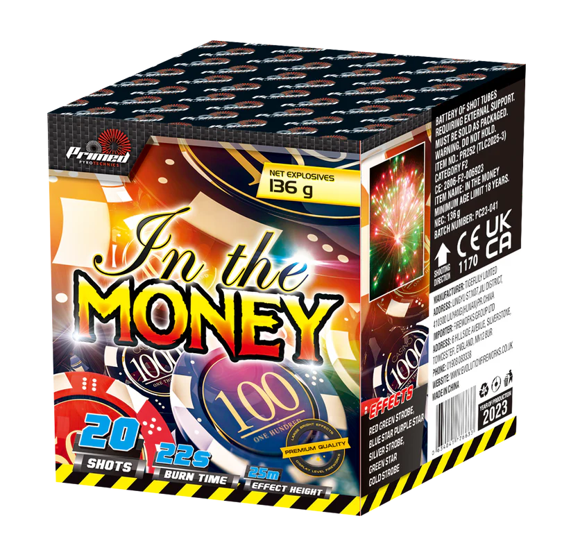 VEGAS DREAMS - PRIMED PYRO - 26 FIREWORKS DISPLAY KIT