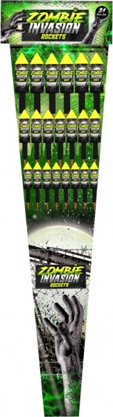 ZOMBIE INVASION ROCKETS - 21 PACK