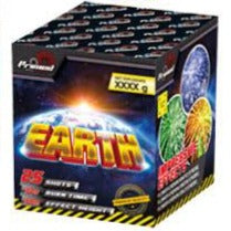 primed pyrotechnics earth 25 shot firework