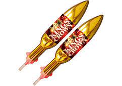 KINGS CROWN 2 PACK GOLD ROCKETS GOLD COLOUR BIG SHINEY